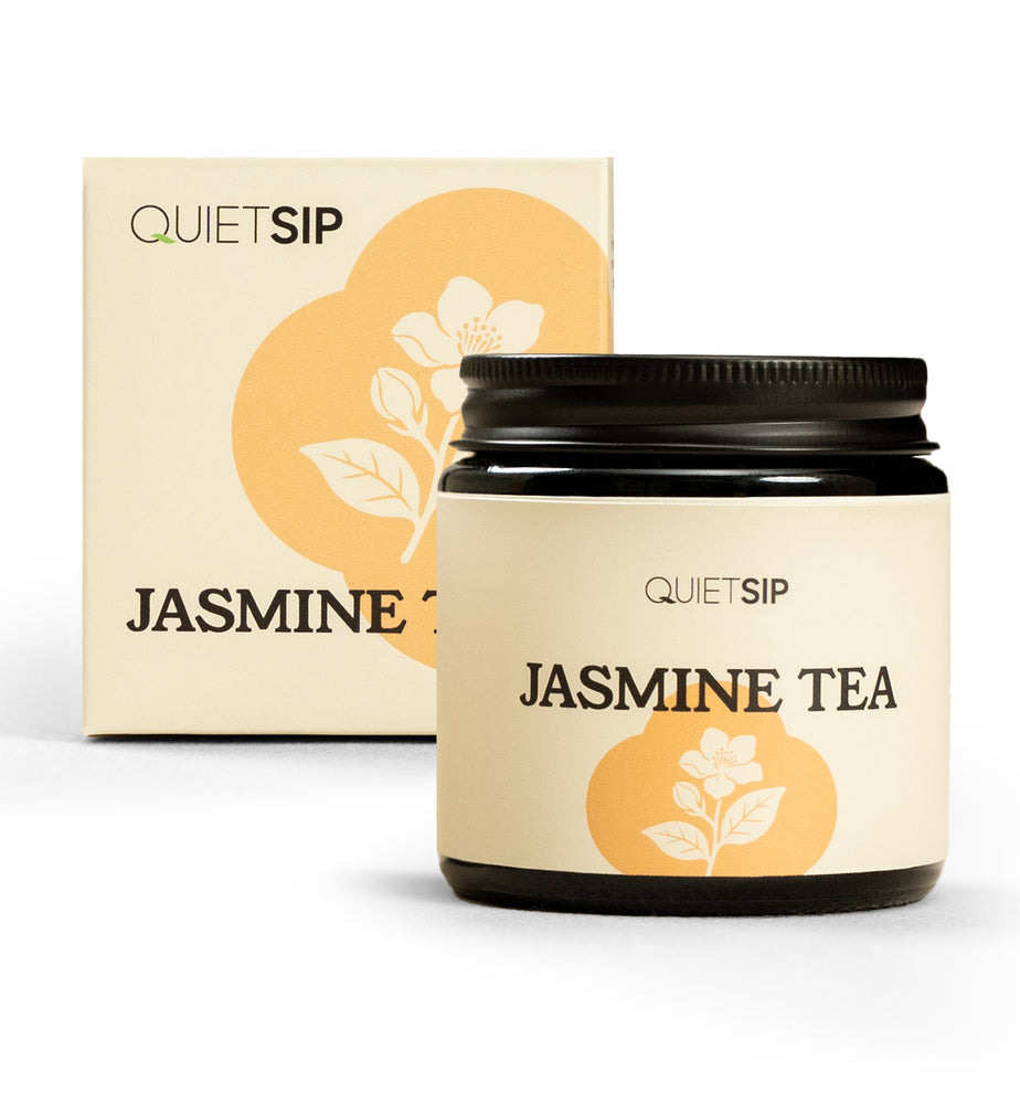 QUIETSIP Organic Jasmine Tea, Tea for Hot Tea or Iced Tea with Caffeine and Flavonoids